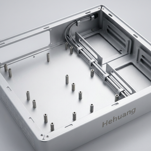 Precision Fanless Industrial PC Enclosure Custom Aluminum IPC Case Internal CNC Machined PCB Mounting Pillars IP65 Protection