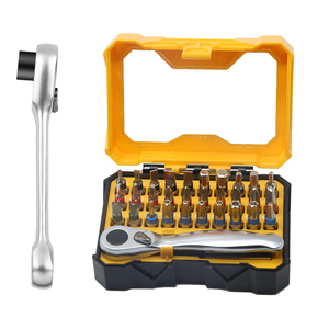 32 in 1 Ratchet Screwdriver <b>Set</b> Steel Power Screw <b>Drivers</b> Tool Magnetic Batch Head Mini Box Potable 32 in 1 Ratchet Screwdriver - Product Image 1