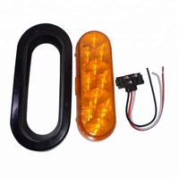 Feux de remorque ovales LED de haute qualité 12V 24V, lumières stroboscopiques d'avertissement de remorque ovales de 6 pouces