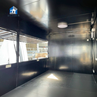 Maison conteneur modulaire pliable directe usine 40 pieds avec panneaux muraux isolés, pour stockage, kiosque à café préfabriqué et bureau