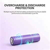 Batería de Litio Recargable 18650 de 2000 mAh 3C al por Mayor, para Aplicaciones en Barcos y Bicicletas/Scooters Eléctricos