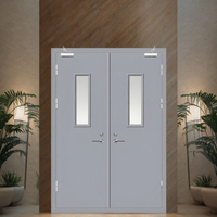Vente d'usine - Porte coupe-feu en acier pour bâtiment commercial, 1 à 3 heures de résistance au feu, porte de sécurité en acier de haute qualité, porte coupe-feu en acier