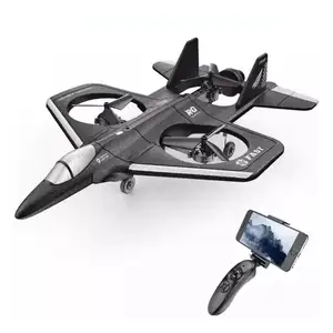 2.4G Remote Control Pesawat 6CH Stunt Roll Lampu Keren EPP Busa RC Pesawat Quadcopter dengan WIFI FPV 480P Kamera RC Mainan