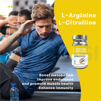 Complément L-Arginine L-Citrulline, Capsules d'Oxyde Nitrique, Capsules de Maca Rouge pour Améliorer la Force, l'Endurance et les Performances Athlétiques Masculines