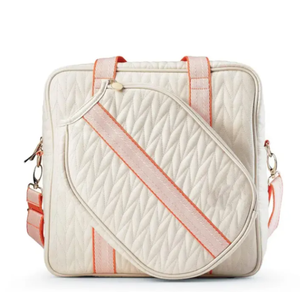 Premium Quality Custom Portable Quilted Puffer Pickleball <b>Tote</b> Handbag Women's Tennis Padel Racket Carrying Bag - Product Image 6