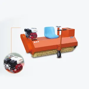 ENOCH电动刷机扫地机，用于人造草皮和足球运动，用于足球和足球耐用的聚丙烯和聚乙烯材料