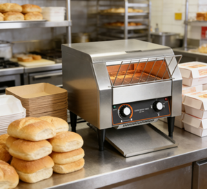 <span class=keywords><strong>Grille</strong></span>-<span class=keywords><strong>pain</strong></span> à bande transporteuse électrique commercial robuste 1340W 220V pour restaurants et boulangeries - Product Image 6