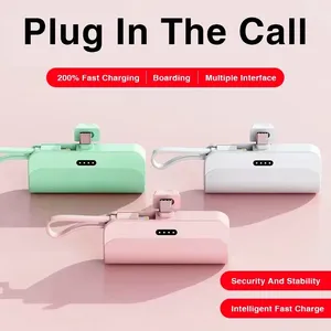 10000mAh Mini Power Bank 2 EN 1 Chargeur Rapide de Téléphone Portable <span class=keywords><strong>Batterie</strong></span> <span class=keywords><strong>Externe</strong></span> Power Bank Plug Play Type-C Pour <span class=keywords><strong>iPhone</strong></span> <span class=keywords><strong>Samsung</strong></span> Huawei - Product Image 4