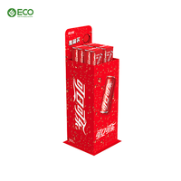 Support de présentation au sol pour boissons, en métal robuste, à levage automatique, personnalisé, pour les supermarchés et les magasins de détail