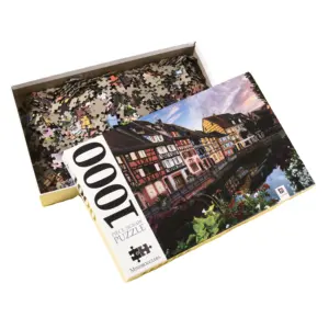 Manufacturer Custom OEM Paper Cardboard Sublimation Jigsaw Puzzle Blanks Puzzle Children 500 Pieces