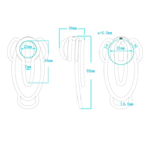 Nuevo Candado de Castidad de Tres Generaciones con Forma de Jaula para Pájaros, de ABS, para Bondage SM, Acondicionamiento, Jaula de Castidad, Productos Sexuales Coquetos para Adultos - Product Image 3