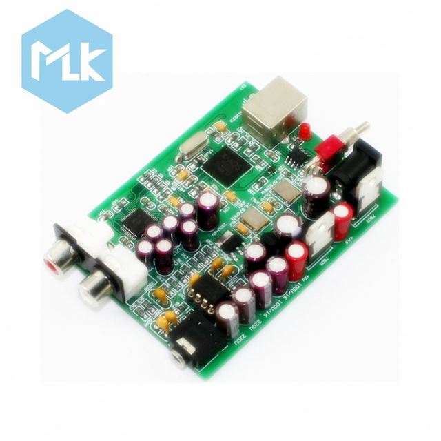 MLK AMP NE5532 Sound Card Headphone Output PCM 192kHz 9V U8 AK4490 USB to SPDIF Amplifier XMOS USB DAC Decoder