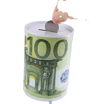 अनुकूलित छोटे आकार टिन सूअर का बच्चा बैंक सिक्का बैंक Recyclable दौर धातु पैसे बॉक्स
