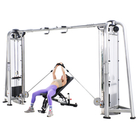 Machine de musculation à câbles croisés réglable, système de poulies double fonction pour la maison, la salle de sport et l'entraînement de force commercial