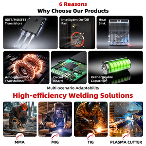 Saldatrice ad Arco Inverter Portatile Digitale EDON DC MOS MMA-300S con Tecnologia Mosfet - Product Image 6