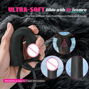 Jouets sexuels pour couples, anneau anal double, vibromasseur de prostate, masturbateur en silicone pour homme, anneau de pénis, vibromasseur, jouet sexuel pour adultes - Product Image 6