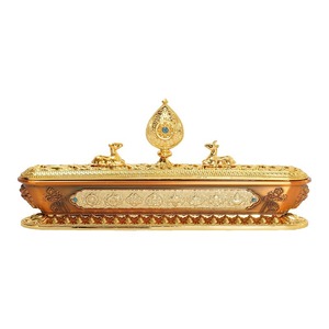 Tibétain népalais artisanat literie four à encens huit Jixiang bouddha Hall robinet aromathérapie ménage boîte en - Product Image 1