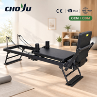Machine de Pilates Reformer Pliable avec Plateforme Coulissante Silencieuse 197cm, OEM ODM, Logo Personnalisé, Certifiée DIN 32935 pour Usage Domestique, Studio et Salle de Sport