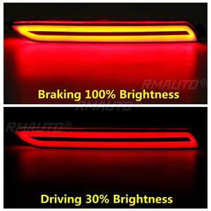 Par de Luces LED Traseras para Parachoques de Coche, Reflector de Freno y Barra de Luz Trasera para Toyota Camry, Reiz, Wish, Sienna, Innova, Lexus ISF, GX470, RX300 - Product Image 3