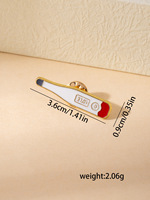 Broche en émail créative en forme de chapeau d'infirmière et d'outil médical, épinglette de la série Soins de Santé, accessoire pour vêtements et sacs