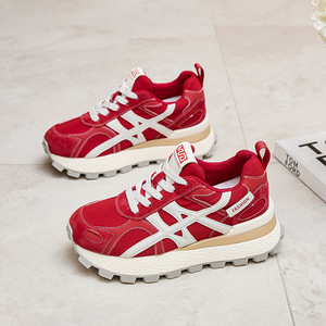 Chaussures de sport pour femmes modèle 2026, à semelle épaisse pour l'automne, légères et souples, chaussures de sport décontractées, chaussures de course tendance - Product Image 4