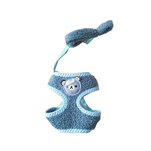 Produk Hewan Peliharaan Anjing Kecil Harness Tali Set Aksesoris Hewan Peliharaan Anjing Kalung untuk Berjalan Kaki Patroli Lembut Keluar Harness - Product Image 6