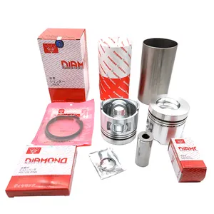 Kit piston kit liner kit perbaikan mesin merek berlian s6k S6KT E320B E320C c6.4 c6.6 c7 C7.1 c9 c-9 c15 c18 3116 3114 3126