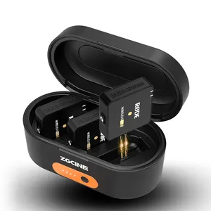 ZGCINE ZG-R30 Cas De Charge pour Rode Sans Fil ALLER JE II Microphone avec 3400mAh Construit-dans La Batterie Portable Boîte De Charge Rapide