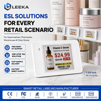 LEEKA - Sistema de Etiquetas Electrónicas Inalámbricas ESL de 1.54 Pulgadas y 2.4GHz, Etiqueta de Precio Digital para Estantes, Etiqueta de Precio ESL para Proveedores de Supermercados