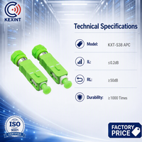 KEXINT FTTH FC Female to SC APC Male SM Hybrid Fiber Optic Adapter KXT-S38 APC 1260-1650nm CE Certified