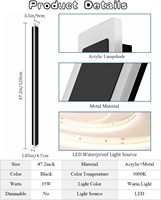 Applique murale LED extérieure longue et personnalisée en fer, étanche, 35W, moderne, blanc chaud, éclairage en bande