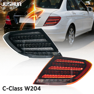 Feux arrière LED JUSHUN pour <span class=keywords><strong>Mercedes</strong></span> Benz Classe C <span class=keywords><strong>W204</strong></span> C180 <span class=keywords><strong>C63</strong></span> 2011-2014, feux de circulation dynamiques LED améliorés, clignotants - Product Image 1
