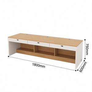 Escritorio de Oficina Moderno de Alta Calidad en MDF, Estilo Nórdico de Lujo, para <span class=keywords><strong>Estudio</strong></span>, Maquillaje, Computadora Portátil, Juegos y Trabajo en Casa - Product Image 3