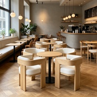 Meubles de restaurant populaires Meubles en bois de frêne Chaises de salle à manger Fauteuil en bois de luxe moderne Chaises de salle à manger pour restaurant