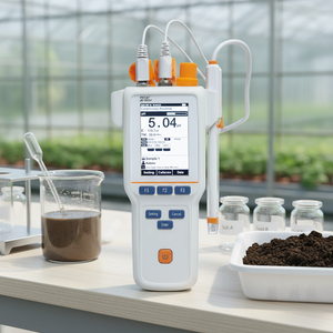 PH310F Testeur de <span class=keywords><strong>pH</strong></span> numérique du sol, testeur de <span class=keywords><strong>pH</strong></span> portable AVEC 5 points d'étalonnage et haute précision pour l'agriculture et l'hydroponie - Product Image 1