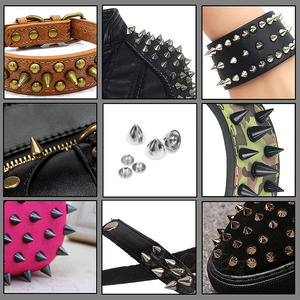 Đinh Tán Đinh Tán Đinh Tán Đinh Tán Hạt Kim Loại Hình Nón Đinh Tán Trang Trí Dây Đeo Túi Giày Quần Áo Punk Rock Tự Làm Bằng Da 9.5Mm - Product Image 5