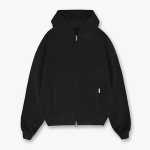 <span class=keywords><strong>Felpa</strong></span> con cappuccio grigio chiaro con cappuccio e <span class=keywords><strong>Zip</strong></span> con <span class=keywords><strong>tasche</strong></span> argentate e polsini a costine per uomo felpe Casual Comfort - Product Image 5