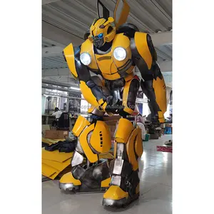 Hoge Kwaliteit Design Led Kostuum Robot Cosplay Led Kunstmatige Kostuum Eva Draagbare Robot Te Koop