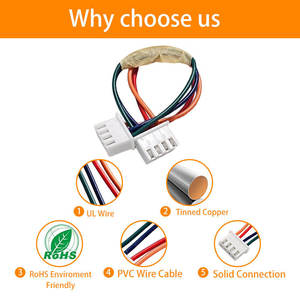 ปรับแต่งขั้วต่อปลั๊ก JST XH 4 พิน พร้อมสายเคเบิลขนาด 2.5 มม. 26AWG และชุดสายไฟ - Product Image 5