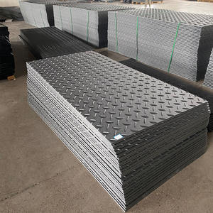 4x8 matras jalur HDPE lantai jalan Polyethylene sementara tikar pelindung tanah untuk peralatan berat lumpur tikar Tanah acara besar - Product Image 2