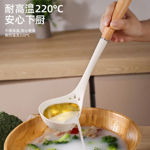 Juego de utensilios de cocina de silicona de 7 piezas con mango de madera de haya, espátula antiadherente, cuchara, utensilios para cocinar y hornear - Product Image 2