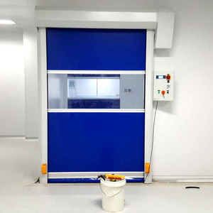 Puerta Enrollable Comercial Moderna, Resistente al Fuego, <span class=keywords><strong>de</strong></span> Alta Velocidad, con Apertura Lateral Eléctrica, Cortina Contra Incendios, Puerta <span class=keywords><strong>de</strong></span> Acero con Clasificación <span class=keywords><strong>de</strong></span> Resistencia al Fuego para Taller - Product Image 4