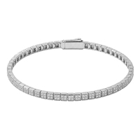 Bracelet Gemnel Fashion and Minimalsit Jewelry en argent sterling 925 plaqué or, serti de zircon scintillant