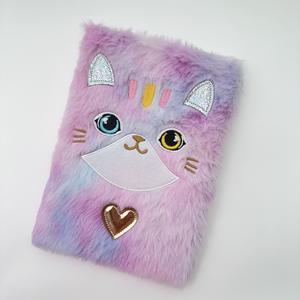 Carnet A5 en peluche avec design de commerce extérieur transfrontalier, broderie de dessin animé, carnet créatif mignon - Product Image 4