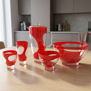 BPA Free Eco-Friendly Classic Customized Plastic Acrylic Dishwasher Safe Salad Bowl with Over 10L Capacity for Party Use - Product Image 2