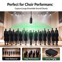 Microphone suspendu au plafond pour enregistrement vocal, instruments de musique, conférences et spectacles