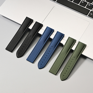 High Quality Quick Release Fluororubber <strong>Watch</strong> Band With Fabric Sailcloth Textured FKM <strong>Rubber</strong> <strong>Watch</strong> Strap Replacement 20 21 22mm - Product Image 3