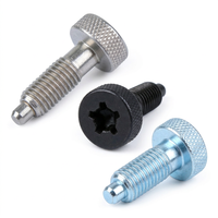 Sekrup Jempol Torx Knurled Baja Tahan Karat Kepala Bulat Metrik A2-70 M2.5 JIS untuk Penyesuaian Instrumen Peralatan