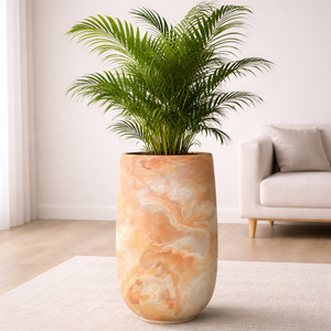 Lot de 3 grands pots écologiques en fibre de verre pour plantes, jardinières hautes d'intérieur, pots à fleurs, ensemble de jardinières pour jardin - Prix de gros - Product Image 5