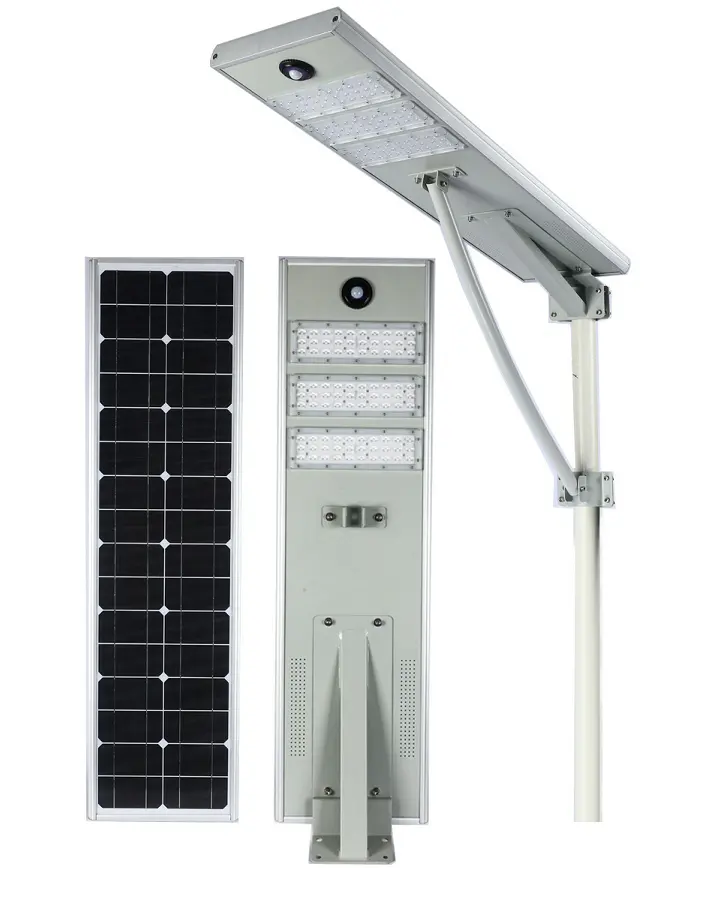 Levou energia solar rua luz 100W 200W 300W solar levou rua luz luminárias com sensor de movimento